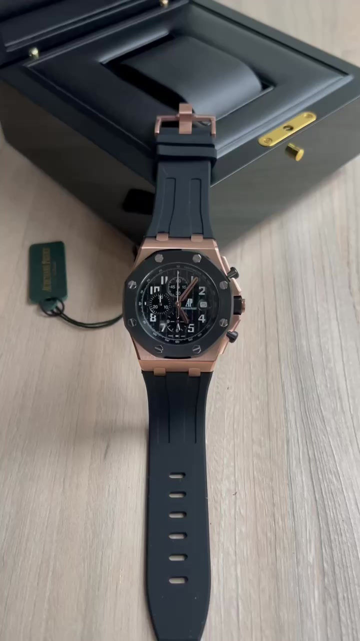 Miniatura: AUDEMARS PIGUET ROYAL OAK OFFSHORE ROSE PRETO 42MM