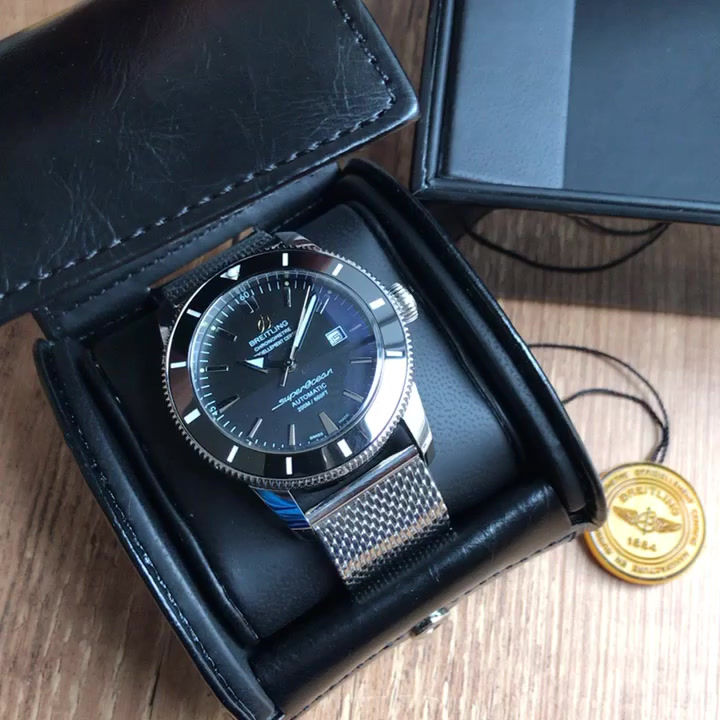 Miniatura: BREITLING SUPEROCEAN AUTOMÁTICO PRETO 46MM