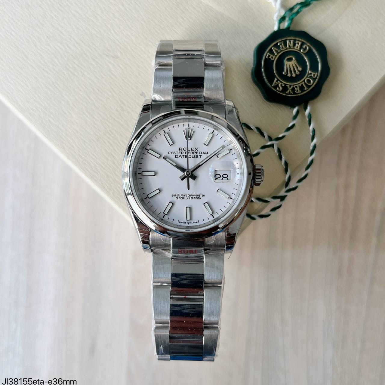 ROLEX DATEJUST 36MM BRANCO 126234 SUPER CLONE