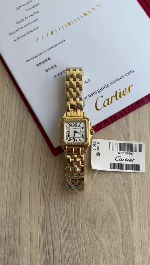 Miniatura: CARTIER PANTHERE DOURADO BRILHANTE SMALL  22MM X 30MM FEMININO