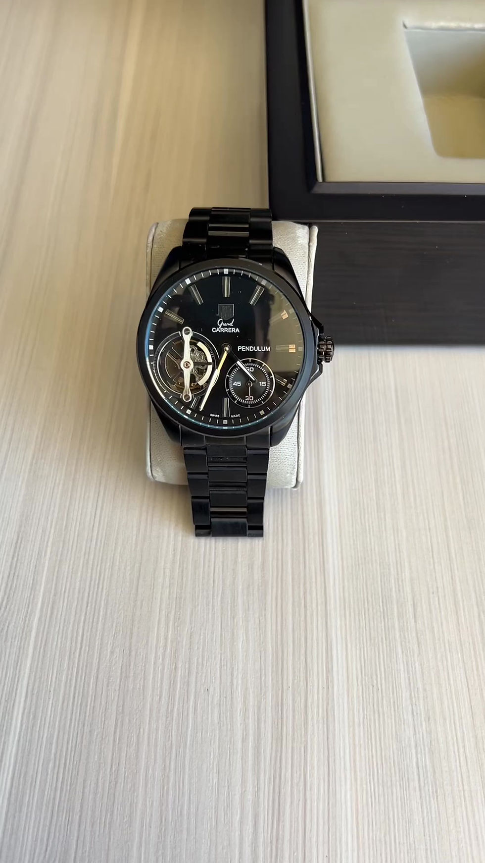 Miniatura: TAG HEUER PENDULUM PRETO 45MM