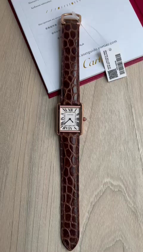 Miniatura: CARTIER COURO 27MM X 35MM FEMININO