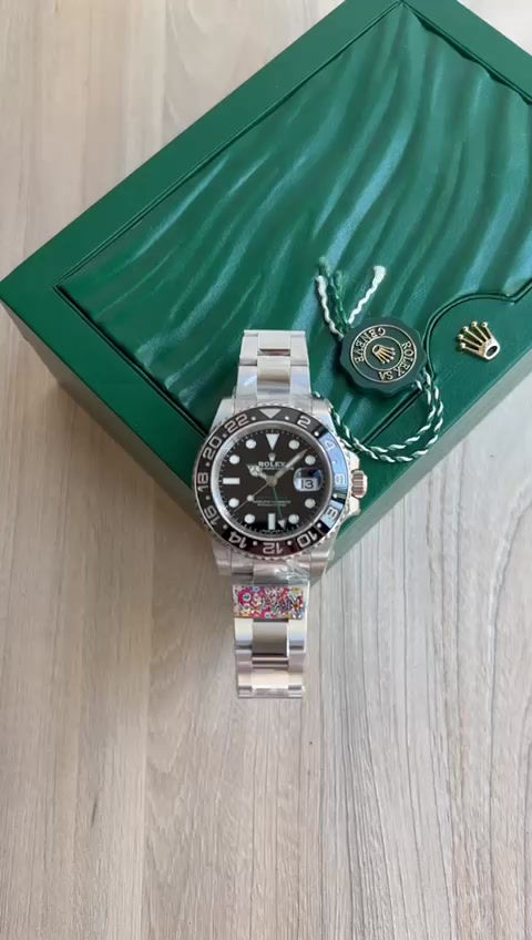 Miniatura: ROLEX GMT MASTER II PRETO  40MM 116710 SUPER CLONE