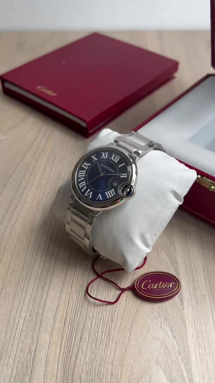Miniatura: CARTIER BALLON BLEU PRATA AZUL 42MM