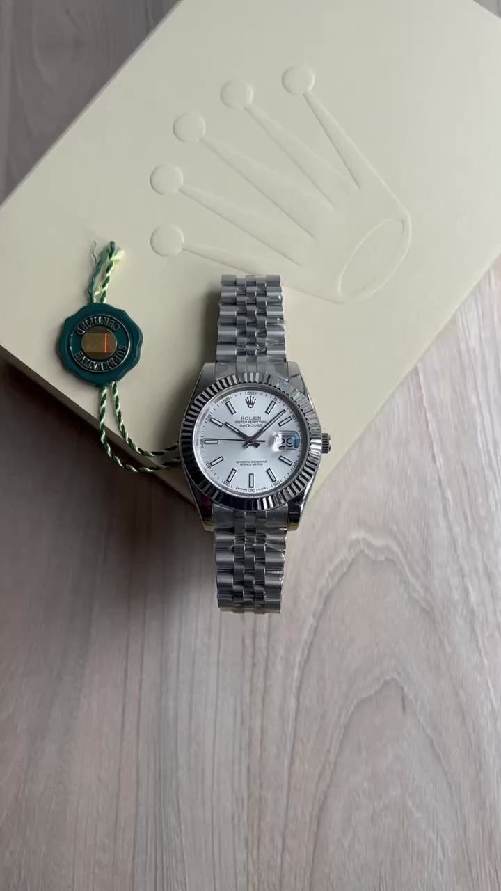 Miniatura: ROLEX DATEJUST PRATA BRANCO JUBILEU 41MM