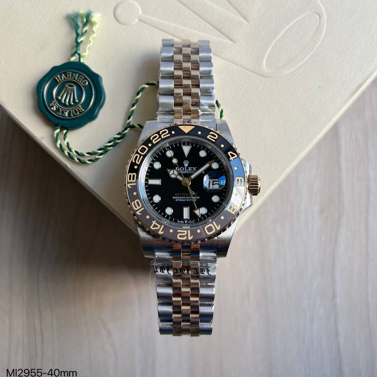 ROLEX GMT MASTER II MISTO DOURADO JUBILEU 40MM