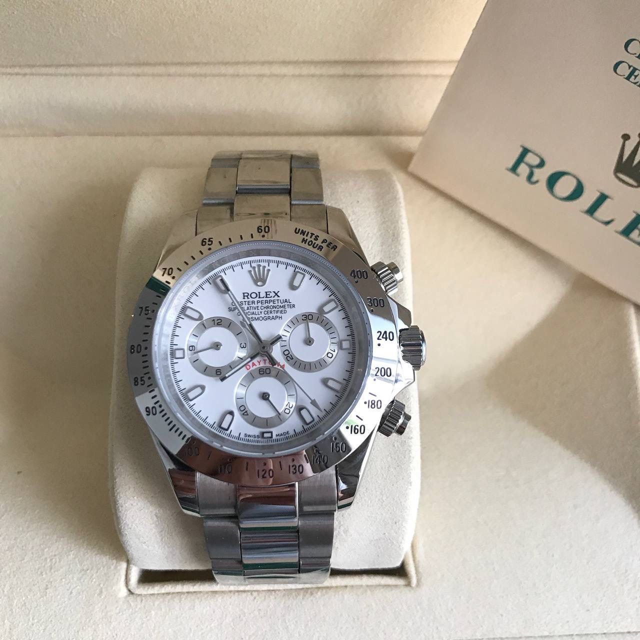 ROLEX DAYTONA PRATA BRANCO 40MM