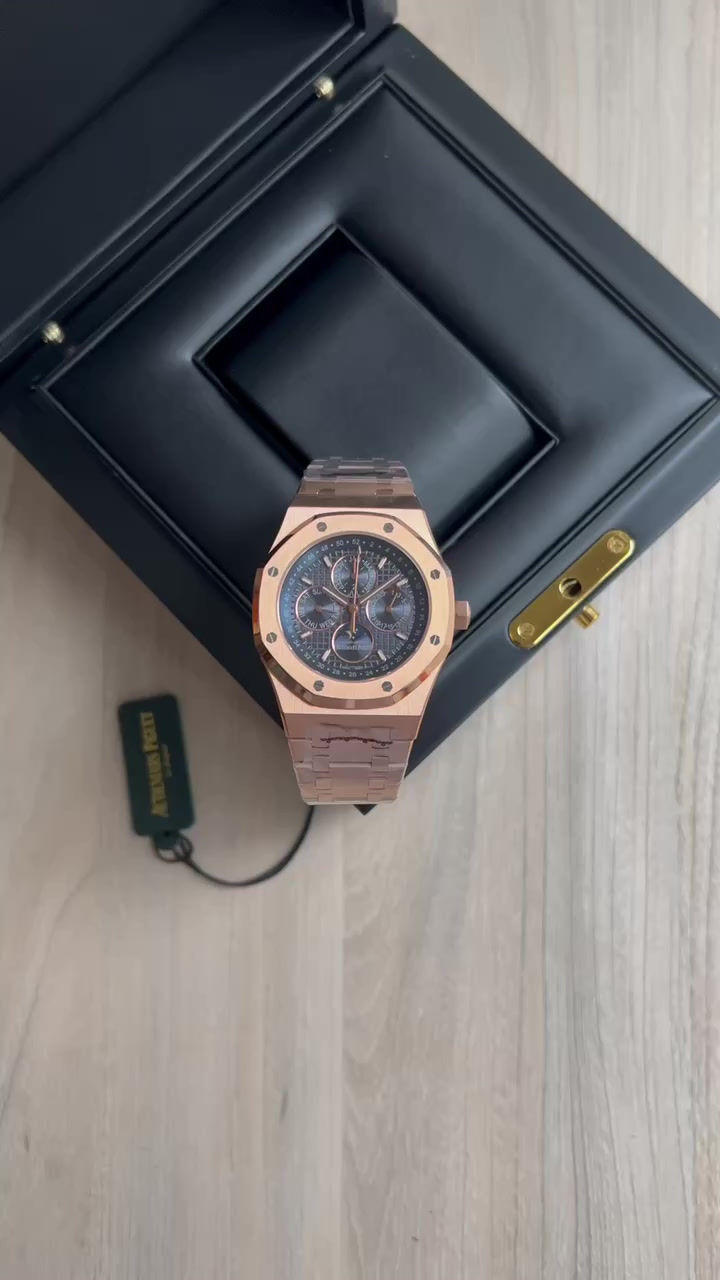 Miniatura: AUDEMARS PIGUET ROYAL OAK PERPETUAL CALENDAR ROSE AZUL 41MM