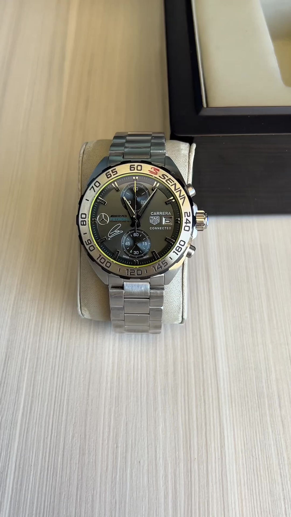 Miniatura: TAG HEUER SENNA PRATA CINZA 43MM