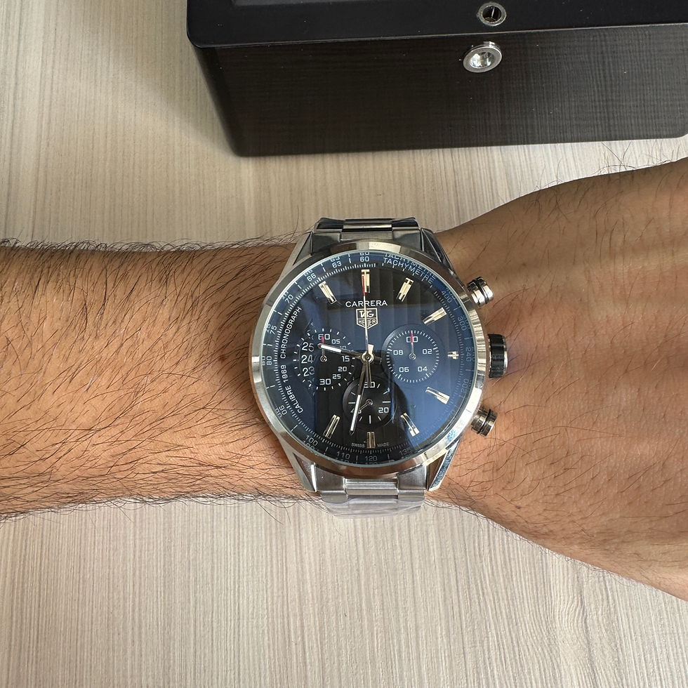Miniatura: TAG HEUER CARRERA 1969 PRATA PRETO 46MM