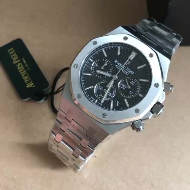 Miniatura: AUDEMARS PIGUET ROYAL CHRONOGRAPH PRATA PRETO 41MM