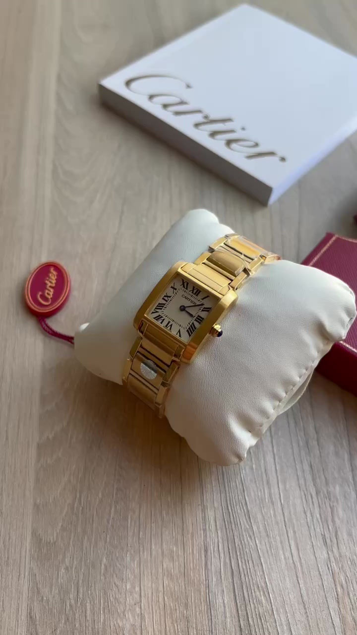 Miniatura: CARTIER TANK DOURADO 25MM X 29MM FEMININO