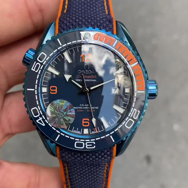 Miniatura: OMEGA SEAMASTER PRATA NYLON AZUL AUTOMÁTICO 45MM