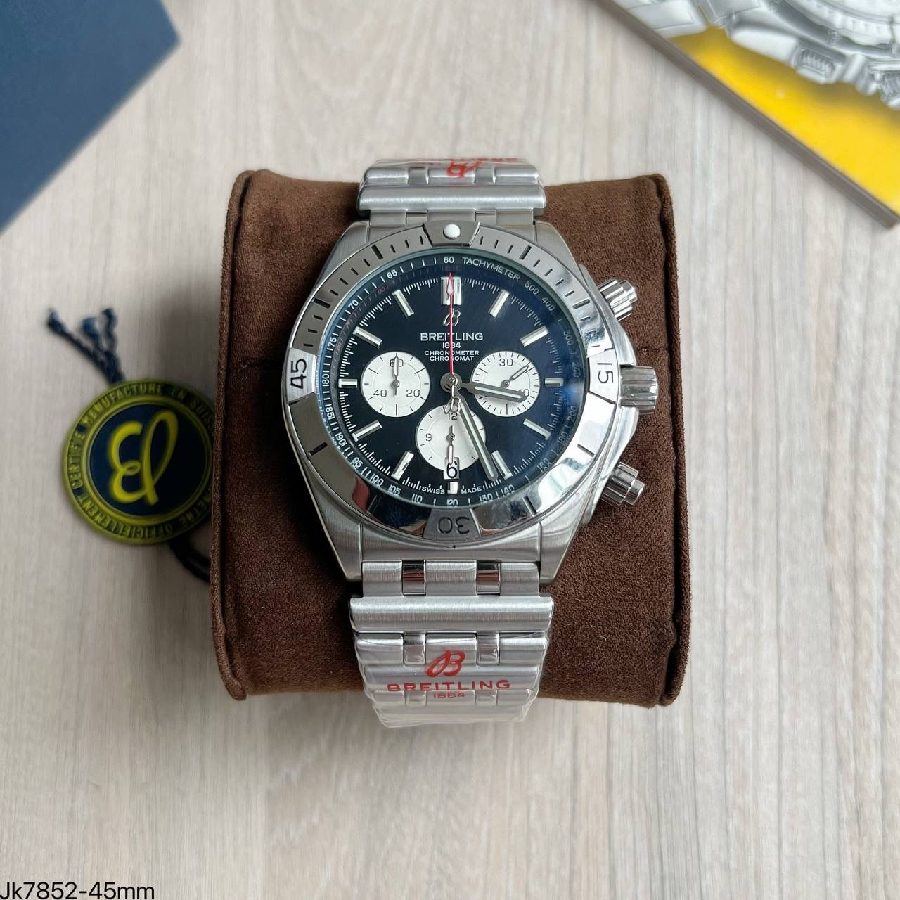 BREITLING CHRONOMAT PRATA PRETO 45MM