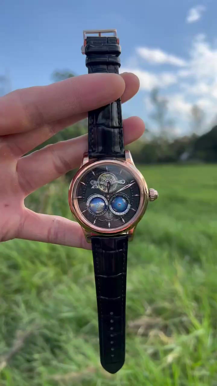 Miniatura: MONT BLANC VASCO DA GAMA ROSE COURO AUTOMÁTICO 47MM