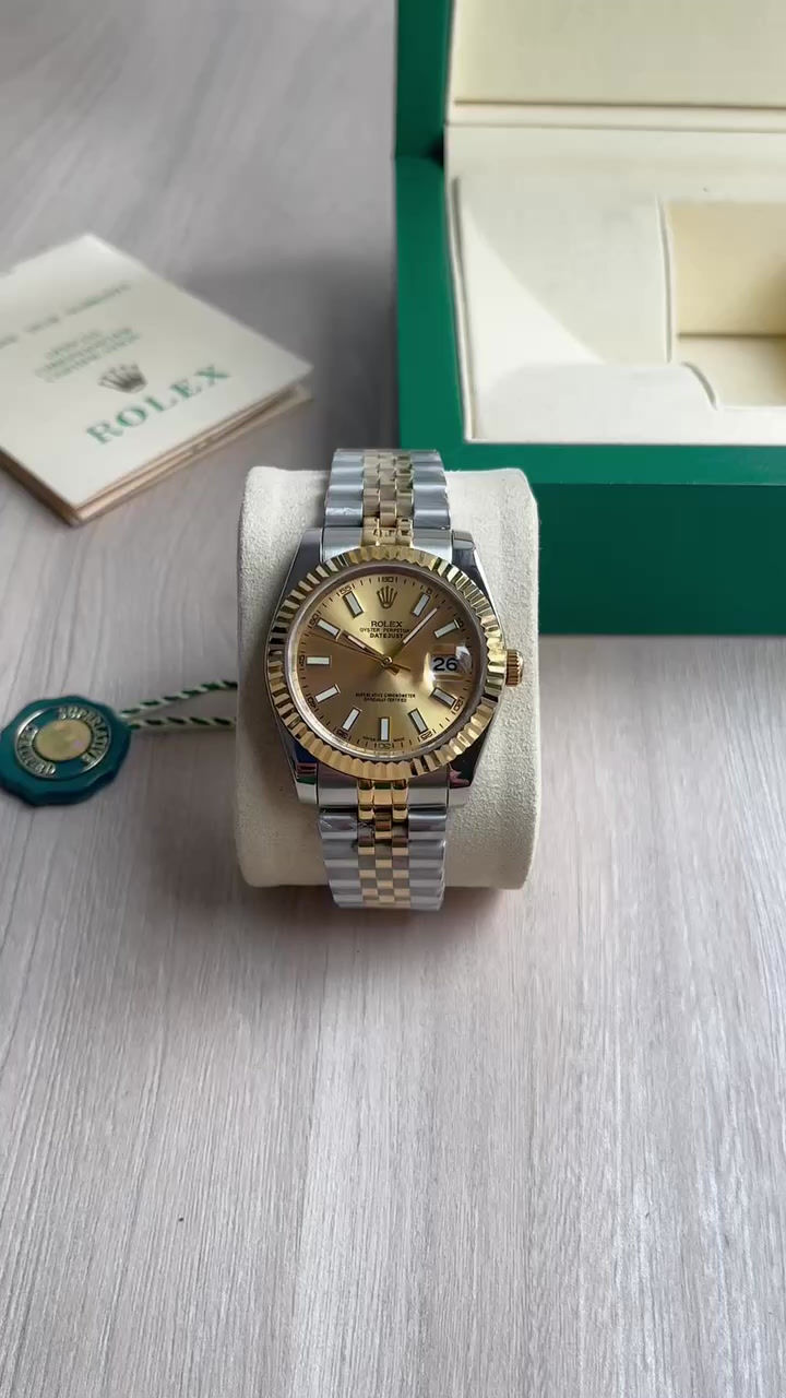 Miniatura: ROLEX DATEJUST MISTO DOURADO JUBILEU FEMININO 36MM