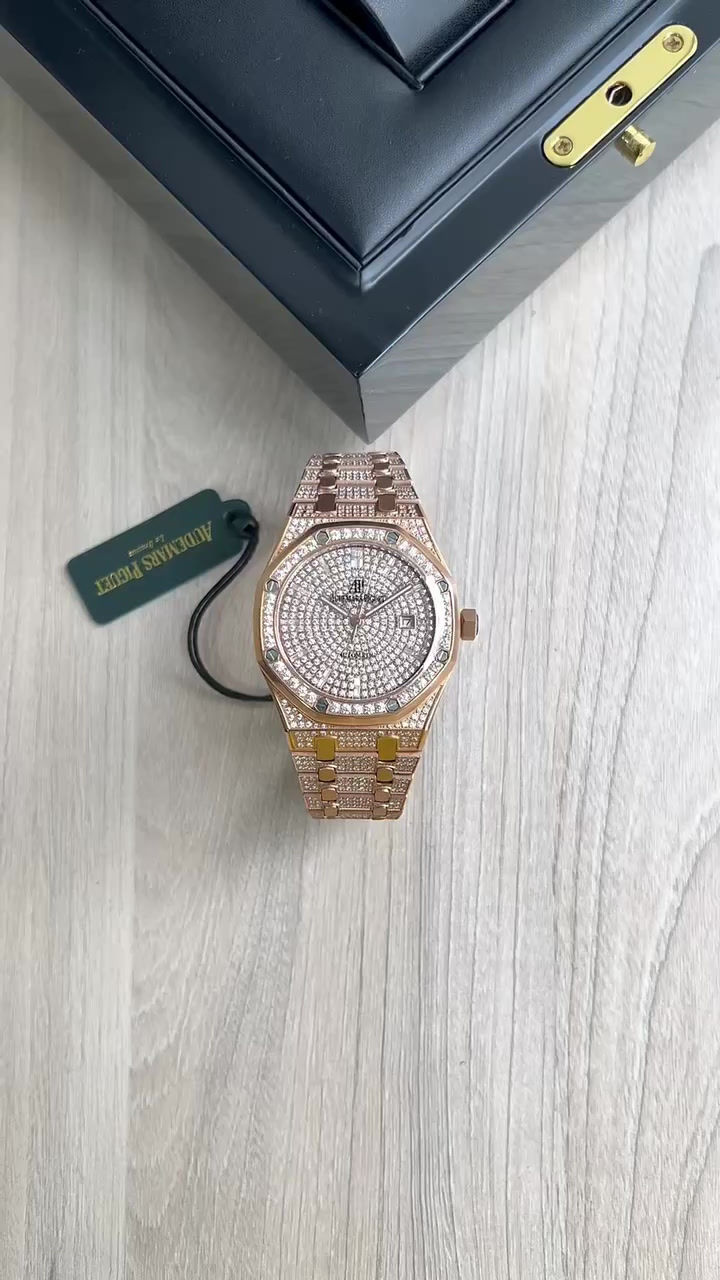 Miniatura: AUDEMARS PIGUET ROYAL OAK ROSE COM BRILHANTE 42MM