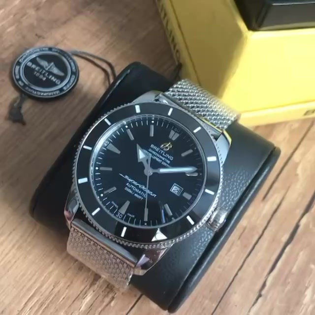 Miniatura: BREITLING SUPEROCEAN AUTOMÁTICO PRETO 46MM