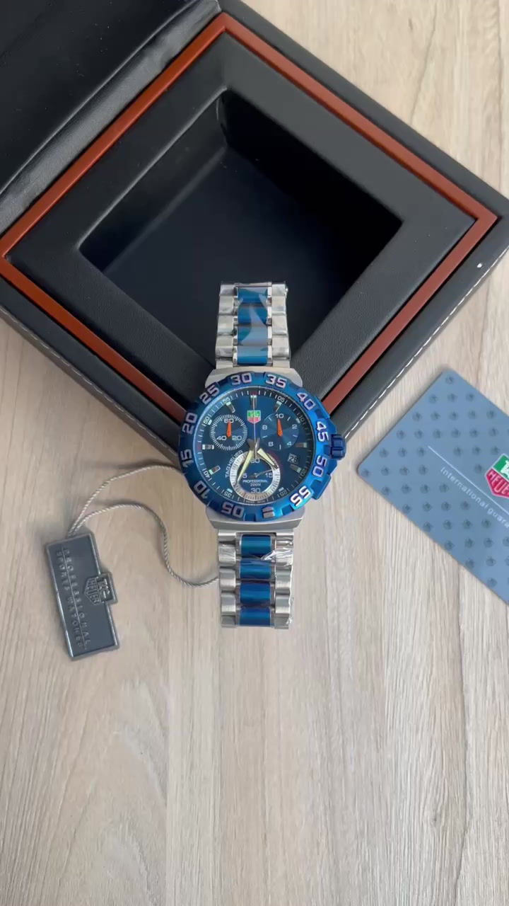 Miniatura: TAG HEUER F1 FORMULA 1 PRATA AZUL 43MM