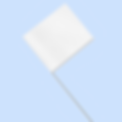 Blank white flag on stick