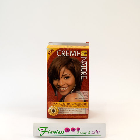Creme Of Nature Exotic Shine Hair Color 7 3 Medium Warm Brown