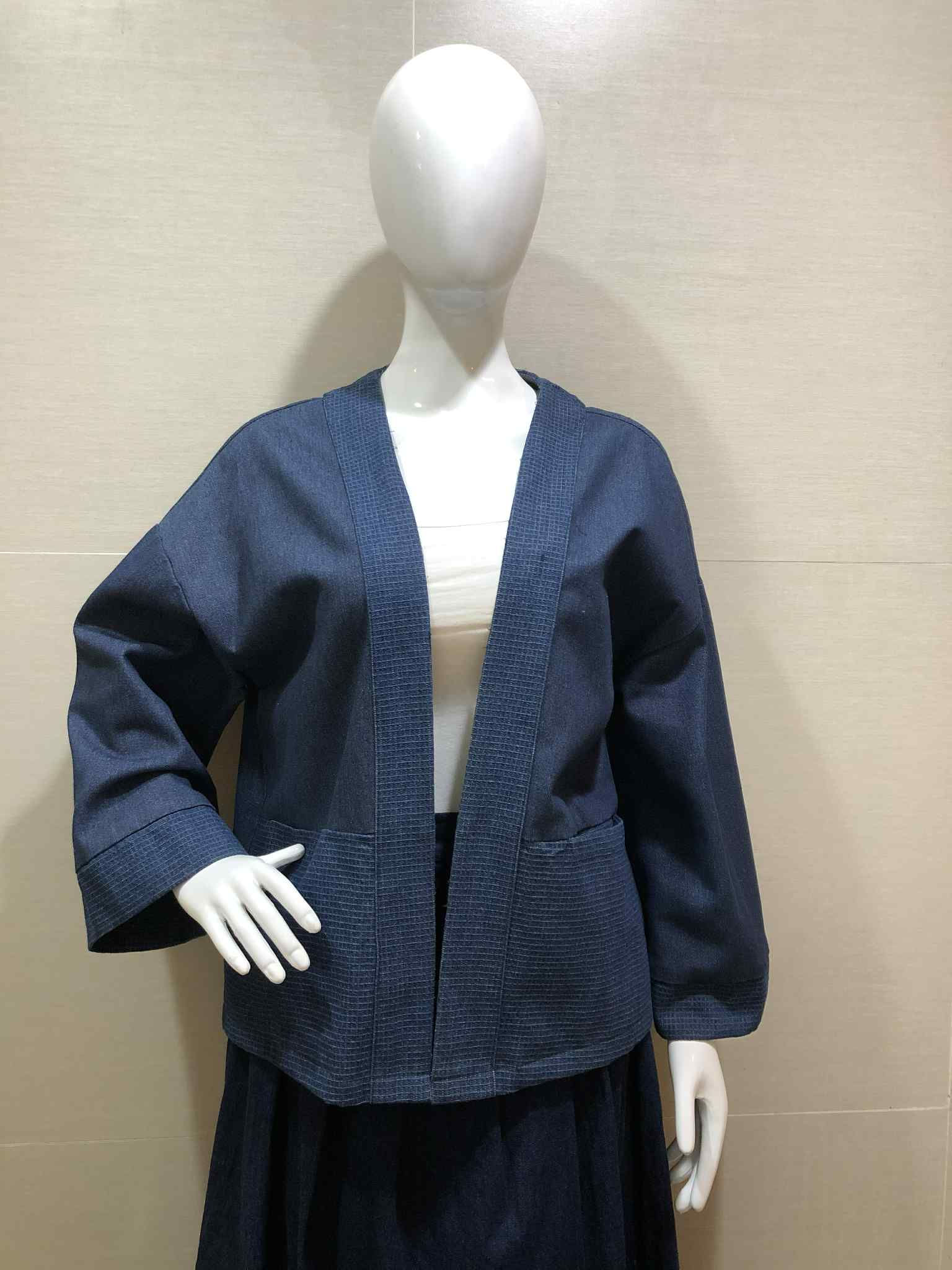 Elsie Mix Denim Jacket-Free Size