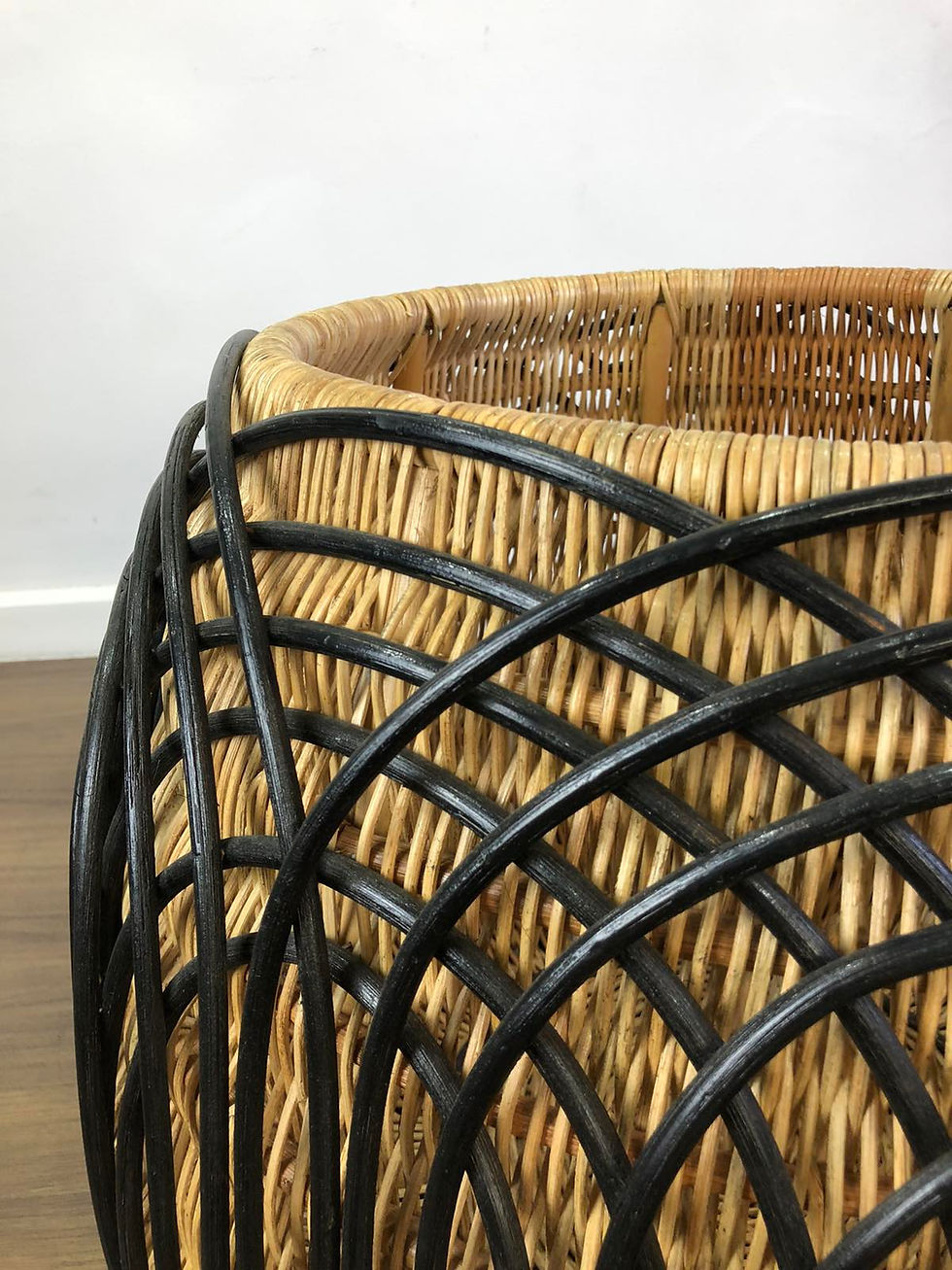 Thumbnail: Large Alon Statement Planter with Black Accent