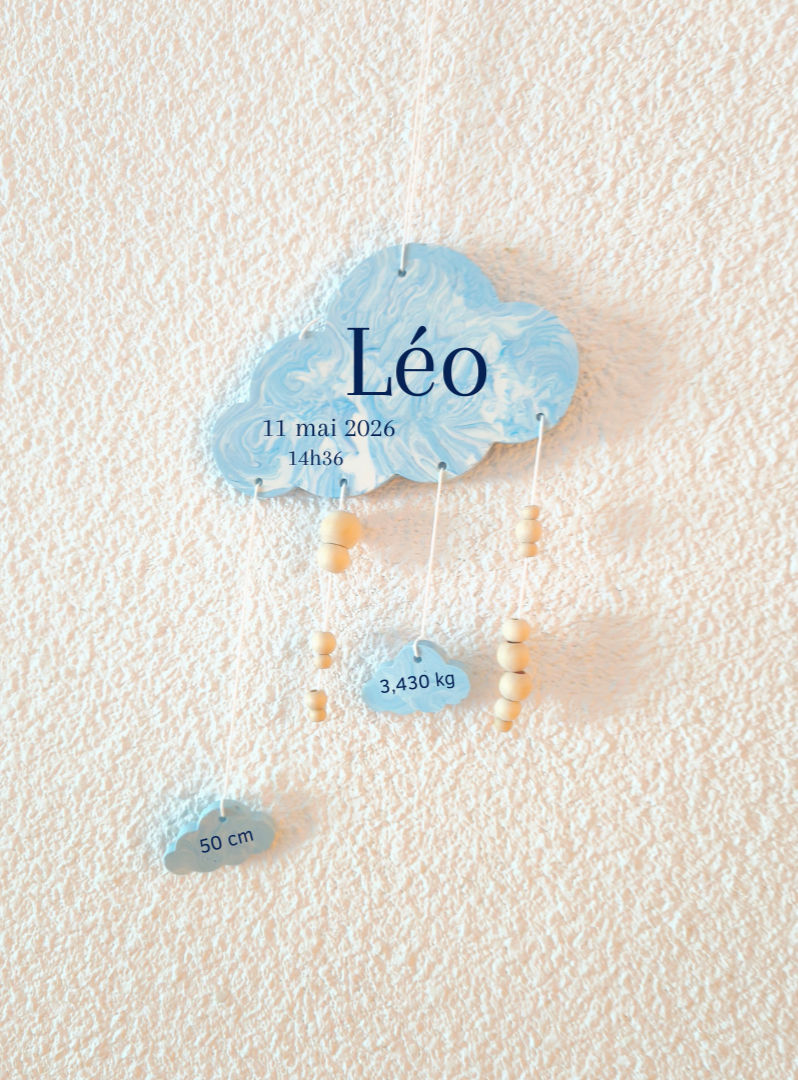 Miniature : Suspension Nuage Souvenir de Naissance
