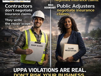 Unauthorized Practice of Public Adjusting (UPPA) in Texas