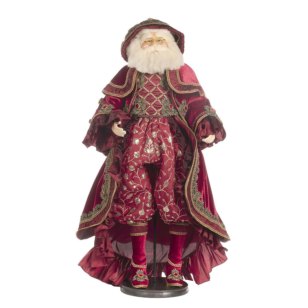 Goodwill 2026 Victorian Carol Santa Sovereign Heritage Burgundy Velvet Luxury Christmas Doll
