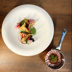 Raviole de chanterelle 