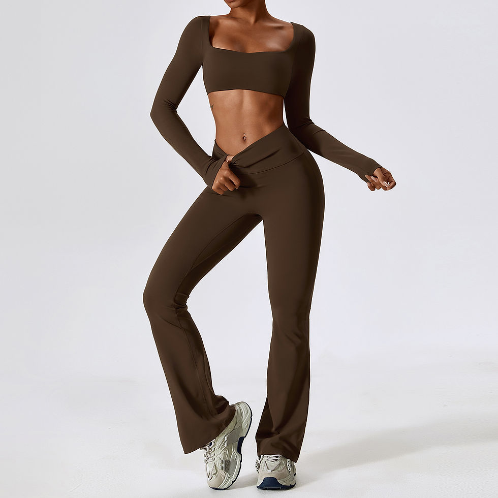 Thumbnail: Sage Ribbed Flare Set