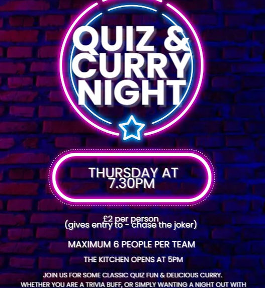 Quiz & Curry Night 