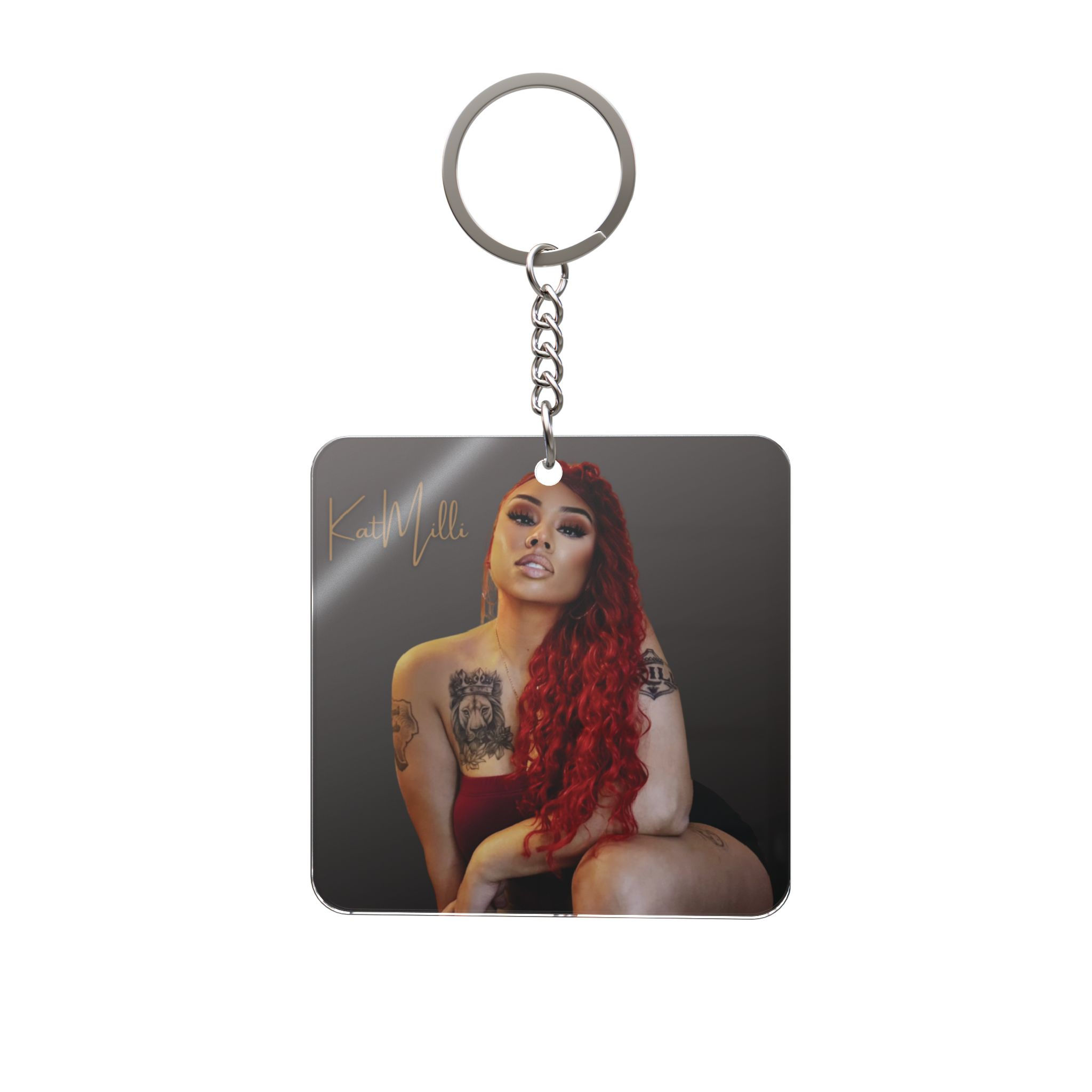 Badd Latina Square Keychain