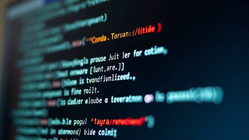 Close-up view of a computer screen displaying a warning about a Trojan virus