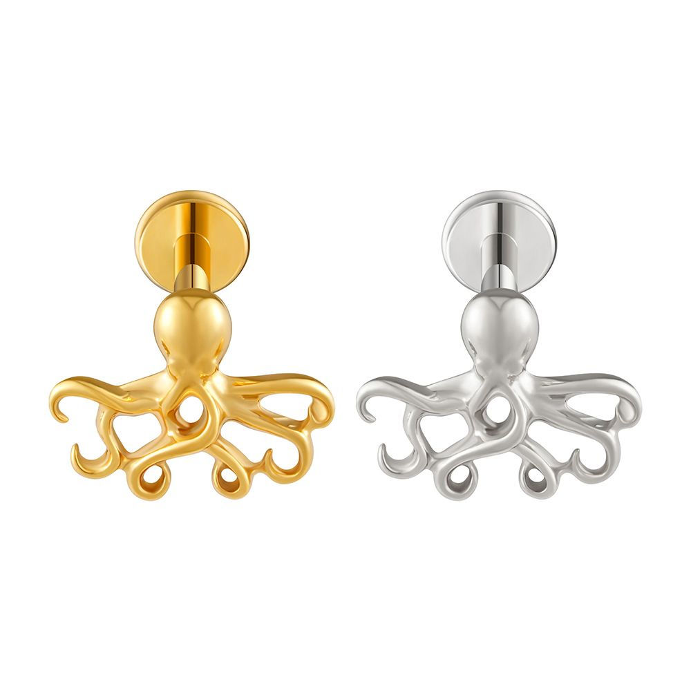 Oktopus - Titan Gold Labret Piercing