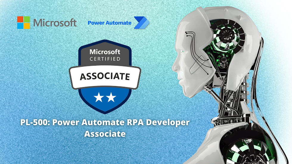 PL-500 Power Automate RPA Developer Associate