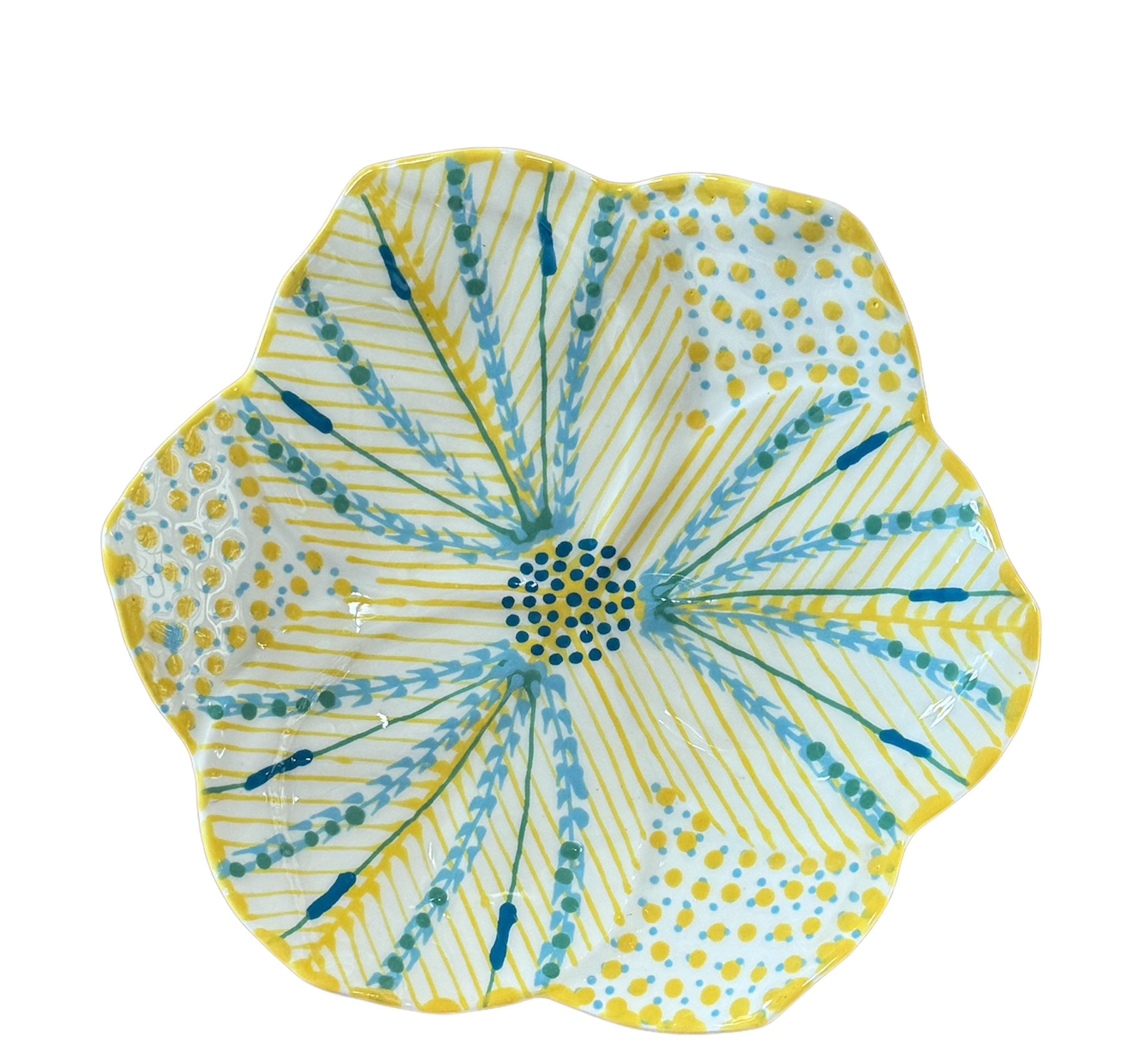 Poppy Cocktail Yellow Pattern