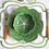 Thumbnail: Poppy Placemat & Napkin Green Embroidered