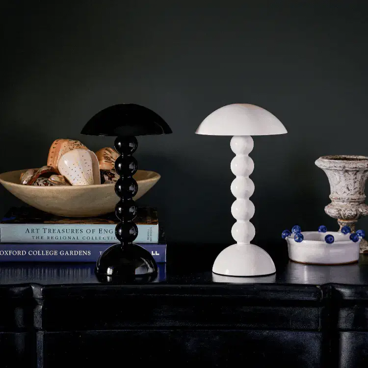 Thumbnail: White Lacquer Bobbin LED Lamp