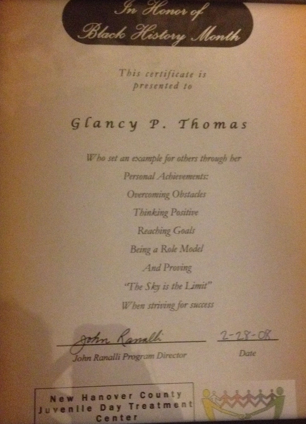 Black History Month Certificate
