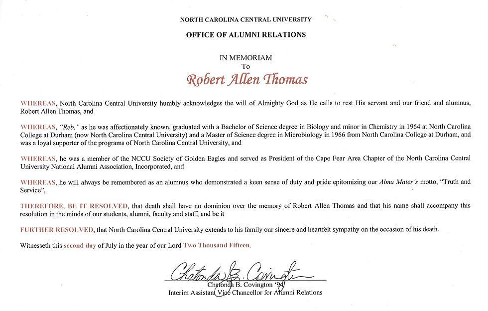 NCCU Proclamation