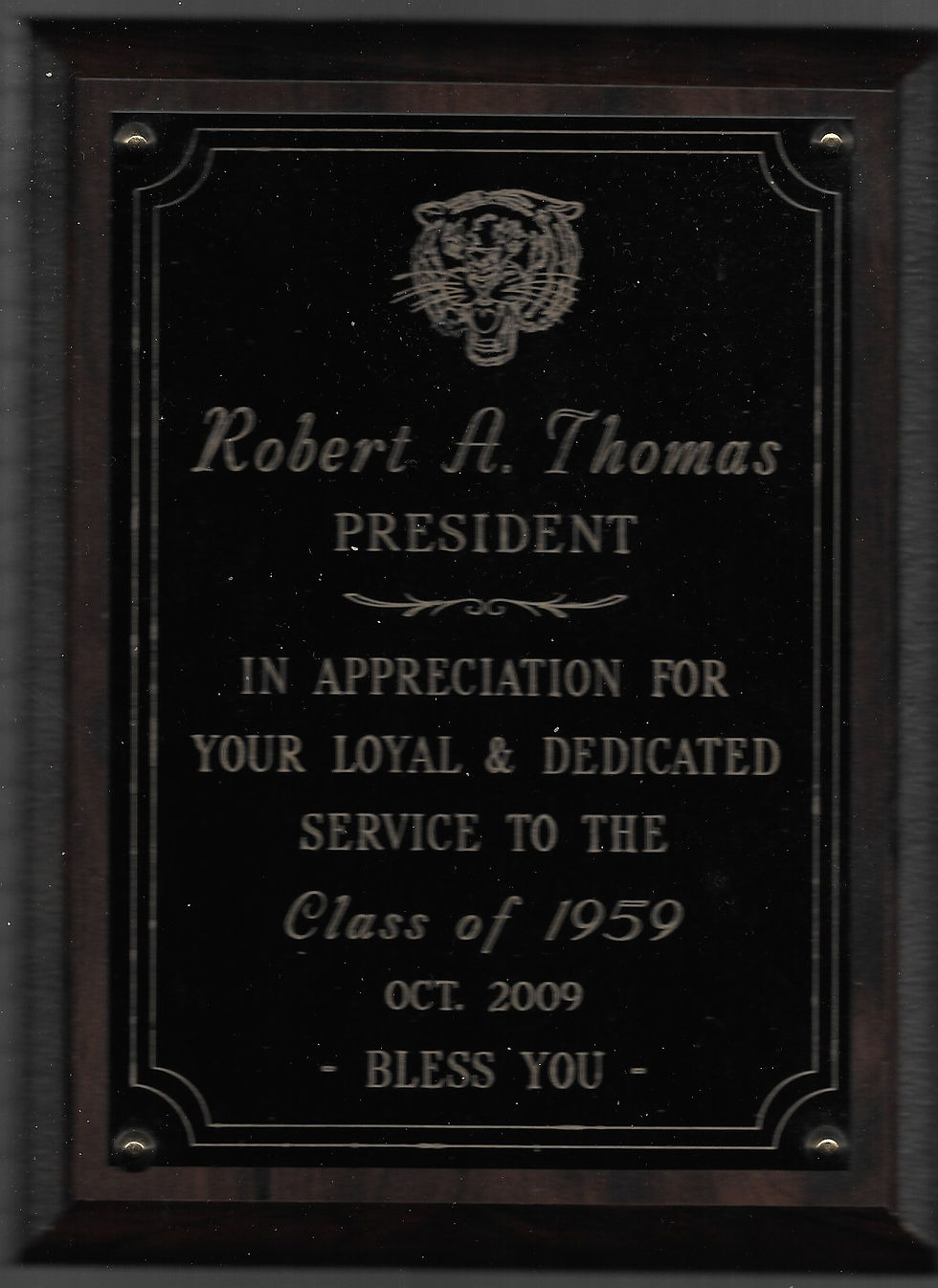 Williston Alumni Plaque