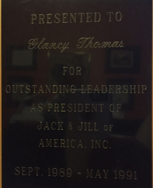 Jack & Jill Leadership Plaque