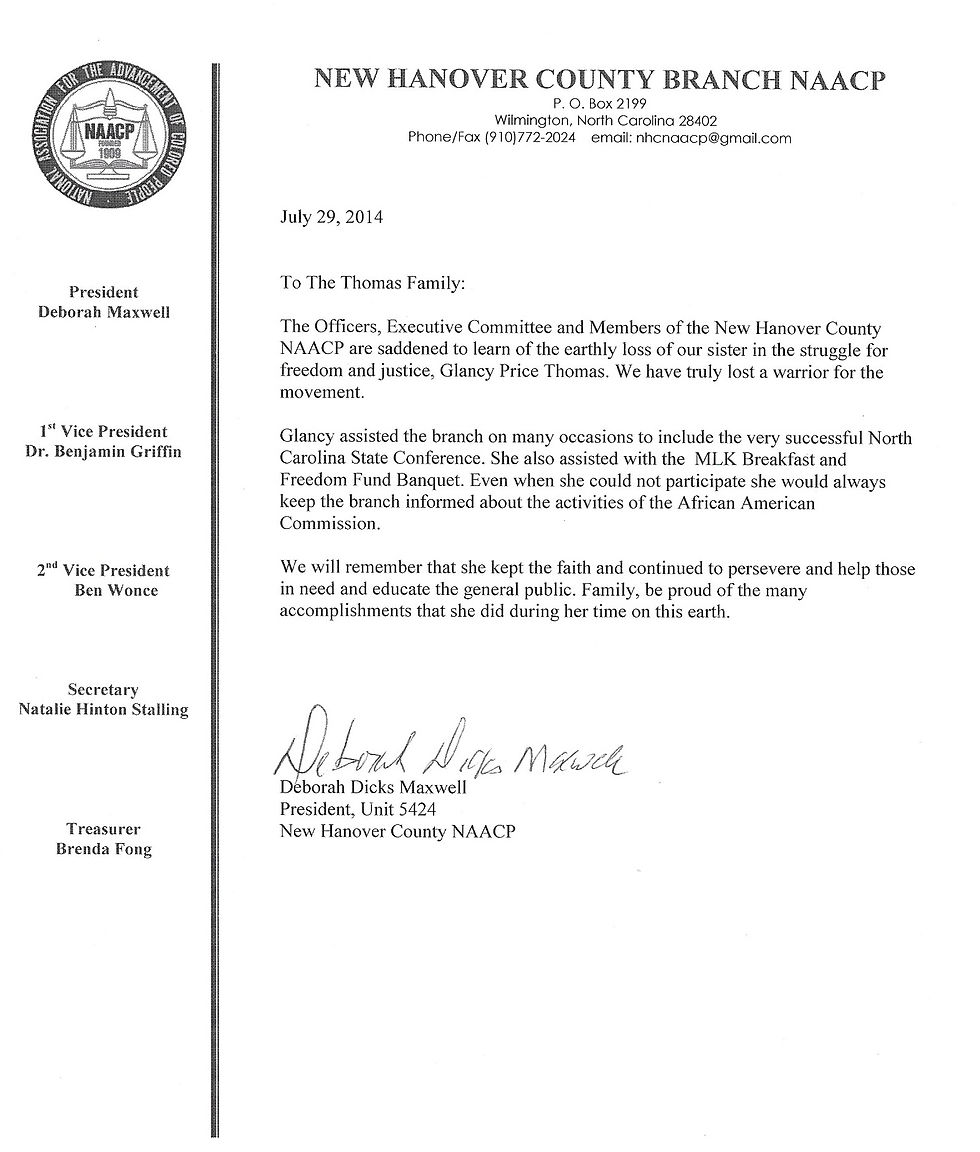 NAACP Prolamation