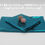 Thumbnail: Teal Solid TEAL Color Foil Heavy VENECHIA Fabric by the yard