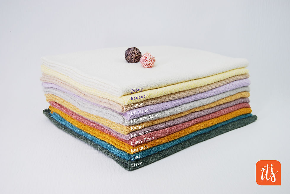 Thumbnail: Chenille Sweater SUGAR Fabric by the yard