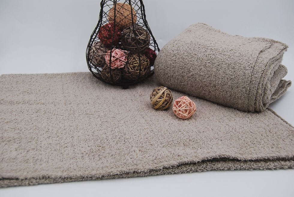 Thumbnail: Cloud GREY Fuzzy Fluffy sweater knit "BELLE" Fabric by the yard
