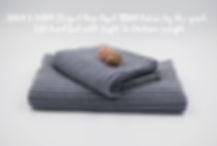 Navy & Ivory Striped Yarn Dyed French TERRY Fabric by the yard