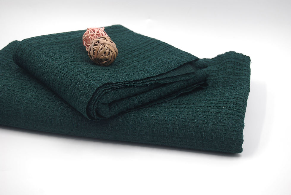 Thumbnail: HUNTER GREEN Stripe JACQUARD Fabric by the yard